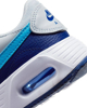 Immagine di NIKE - Sneakers da bambino in VERA PELLE grigia e blu con logo azzurro e  strappo, numerata 29,5/35 - AIR MAX SC PS