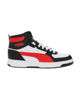 Immagine di PUMA - Sneakers alta da uomo nera e bianca con dettagli rossi e soletta in memory foam - REBOUND JOY