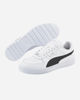 Immagine di PUMA - Sneakers da uomo bianca e nera in VERA PELLE con dettagli argento - CAVEN DIME