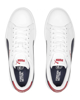 Immagine di PUMA - Sneakers bianca e blu in VERA PELLE con dettagli rossi, numerata 36/39 - SMASH V2 L JR