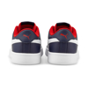 Immagine di PUMA - Sneakers blu e bianca in VERA PELLE con dettagli rossi, numerata 36/39 - SMASH V2 L JR