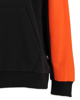 Immagine di PUMA - Felpa da uomo arancione e nera con cappuccio e dettagli bianchi