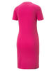 Immagine di PUMA - Vestito sportivo fuchsia a maniche corte con logo bianco