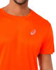 Immagine di ASICS - T shirt da running uomo arancione in tessuto traspirante con logo riflettente