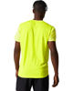 Immagine di ASICS - T shirt da running uomo giallo fluo in tessuto traspirante con logo riflettente