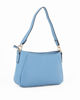 Immagine di SOLO SOPRANI - Borsa azzurra un manico con dettaglio borchie e logo metallico frontale