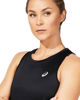 Immagine di ASICS - Canotta da running donna nera in tessuto traspirante con logo riflettente