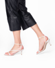 Immagine di MISS GLOBO - Sandalo panna con cinturino diagonale, tacco 7,5CM