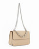 Immagine di DIVAS - Borsa a tracolla beige con catena spessa