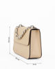 Immagine di DIVAS - Borsa a tracolla beige con catena spessa