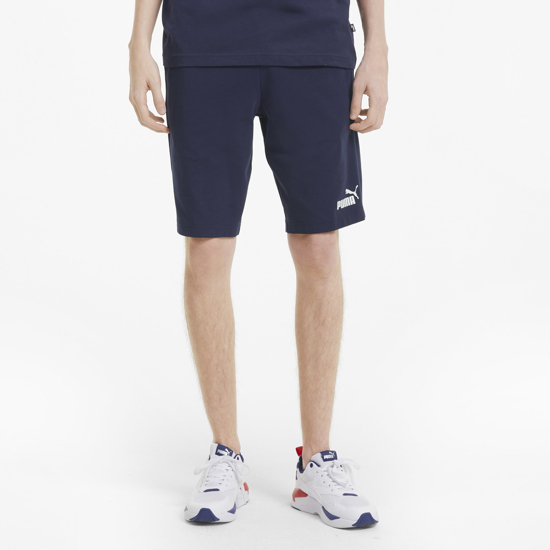 Immagine di PUMA - Pantalone corto da uomo blu con logo bianco