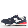 Immagine di PUMA - Sneakers blu e bianca con dettagli rossi, numerata 36/39 - N 92 GS