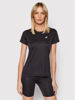 Immagine di ASICS - T shirt da running donna nera in tessuto traspirante con logo riflettente
