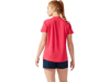 Immagine di ASICS - T shirt da running donna rosa in tessuto traspirante con logo riflettente