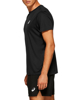 Immagine di ASICS - T shirt da running uomo nera in tessuto traspirante con logo riflettente
