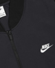 Immagine di NIKE - Giacca bomber da uomo nera con zip frontale e logo bianco