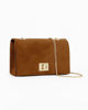 Immagine di MISS GLOBO - Pochette camel scamosciata con patta e chiusura a girello