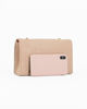 Immagine di MISS GLOBO - Pochette beige scamosciata con patta e chiusura a girello