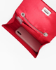 Immagine di MISS GLOBO - Pochette rossa scamosciata con patta e chiusura a girello
