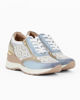 Immagine di MISS GLOBO - Sneakers celeste e rosa con zeppa
