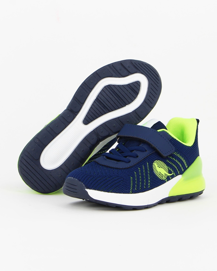 Immagine di CANGURO - Sneakers blu da bambino con strappo numerata 30/35