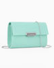 Immagine di MISS GLOBO - Pochette tracolla color acqua effetto scamosciato