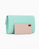 Immagine di MISS GLOBO - Pochette tracolla color acqua effetto scamosciato