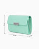 Immagine di MISS GLOBO - Pochette tracolla color acqua effetto scamosciato