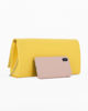 Immagine di MISS GLOBO - Pochette gialla in vernice con patta