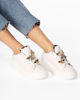 Immagine di ZOE - Sneakers bianca con applicazioni removibili sui lacci