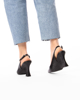 Immagine di MISS GLOBO - Décolleté slingback nera con sottopiede in VERA PELLE, tacco 9CM