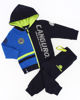 Immagine di CANGURO - COMPLETO TUTA NEONATO BLU CON FELPA FULL ZIP E CAPPUCCIO