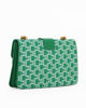 Immagine di ENRICO COVERI - BORSA VERDE RIGIDA LOGGATA CON DUE SCOMPARTI E LOGO METALLICO SULLA PATTA