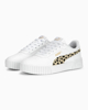 Immagine di PUMA - Sneakers bianca con logo leopardato e soletta in memory foam, numerata 36/39 - CARINA 2.0 ANIMAL JR