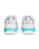 Immagine di PUMA - Sneakers bianca e azzurra con logo metallizzato e strappo, numerata 20/27 - X RAY SPEED LITE MERMAID AC INF