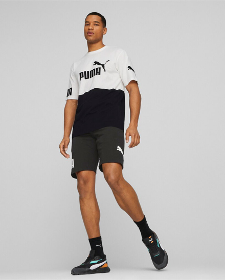 Immagine di PUMA - T shirt girocollo da uomo bianca e nera in cotone