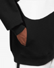 Immagine di NIKE - Felpa da uomo nera e bianca con zip e cappuccio