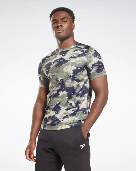 Globo E Commerce Calzature Abbigliamento Sport Intimo Accessori REEBOK T SHIRT TRAINING CAMO HS7758