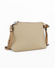 Immagine di SERGIO TACCHINI - Borsa beige con tracolla regolabile e borchie laterali