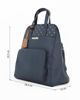 Immagine di SERGIO TACCHINI - Zaino blu con spalline regolabili e due tasche frontali