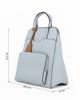 Immagine di SERGIO TACCHINI - Zaino azzurro con spalline regolabili e due tasche frontali