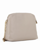 Immagine di CORTINA POLO STYLE - Borsa beige con ricami frontali e tracolla scorrevole