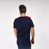 Immagine di PUMA - T shirt girocollo da uomo bianca e blu in cotone con dettagli rossi