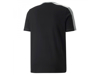 Immagine di PUMA - T shirt girocollo da uomo grigia e nera in cotone con dettagli bianchi