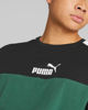 Immagine di PUMA - T shirt girocollo da uomo verde e nera in cotone con dettagli bianchi