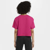 Immagine di NIKE - T shirt da donna fuchsia loose fit con logo bianco