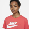 Immagine di NIKE - T shirt da donna corallo loose fit con logo bianco
