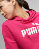 Immagine di PUMA - Felpa da donna fuchsia con logo bianco e cappuccio