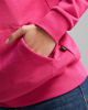 Immagine di PUMA - Felpa da donna fuchsia con logo bianco e cappuccio