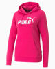 Immagine di PUMA - Felpa da donna fuchsia con logo bianco e cappuccio